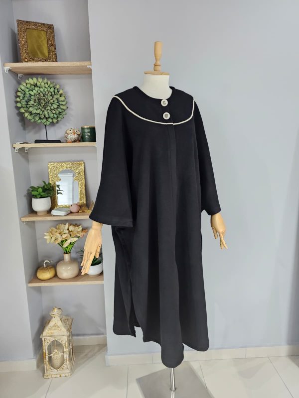 Retro Pelerin Model Siyah - Görsel 2