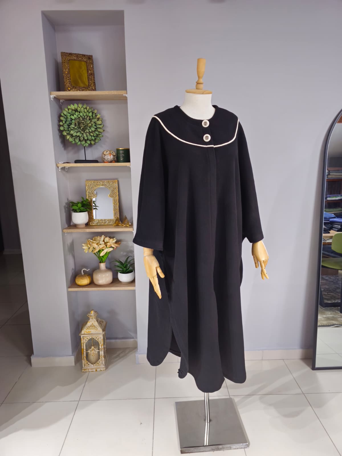 Retro Pelerin Model Siyah - Görsel 1