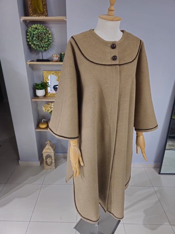 Retro Pelerin Model Taba - Görsel 2