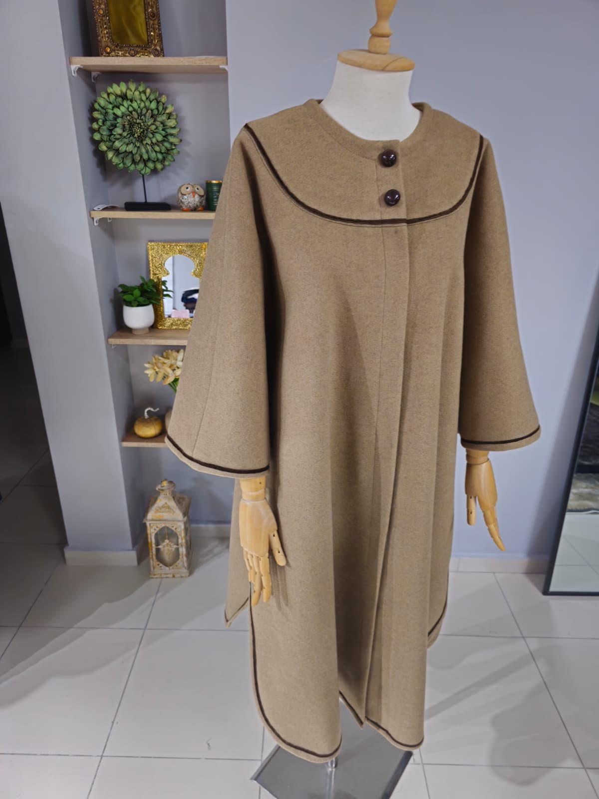 Retro Pelerin Model Taba - Görsel 2