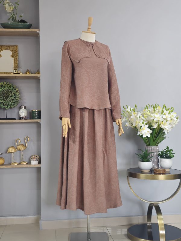 Brokar Kabartma Desen Etekli Takım - Görsel 3