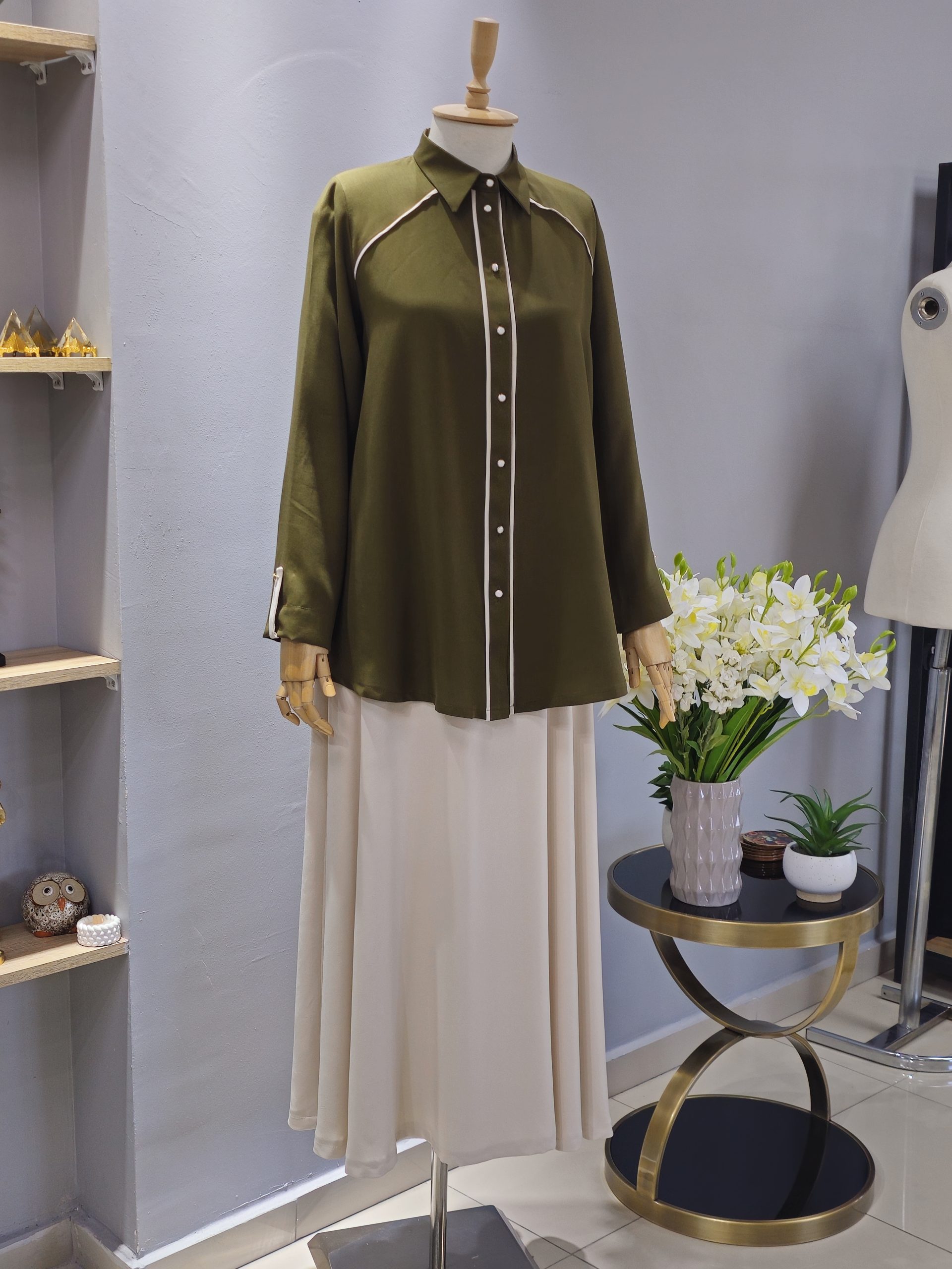 Biye Detaylı Etekli Takım - Görsel 6