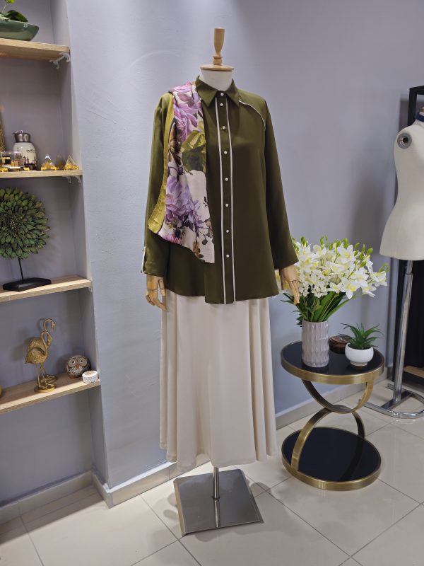 Biye Detaylı Etekli Takım