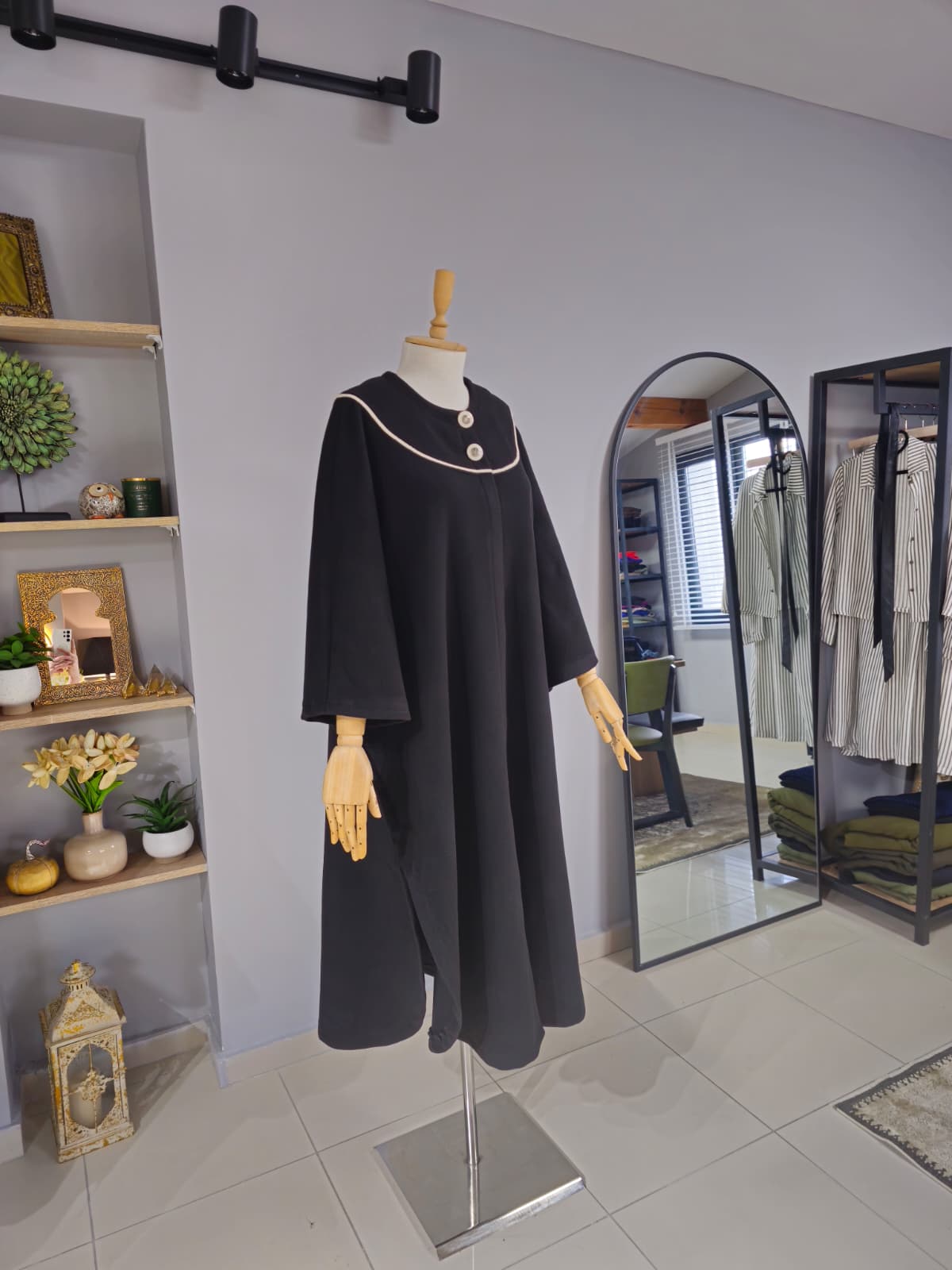 Retro Pelerin Model Siyah - Görsel 5